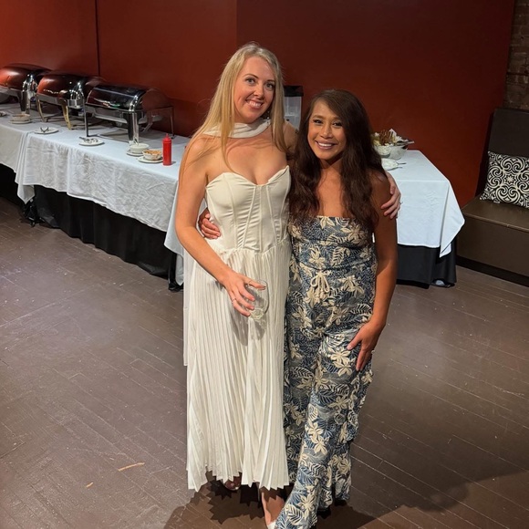 Club L London Strapless White Midi Dress - Picture 2 of 2